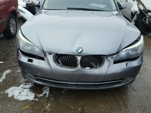 WBANU53588CT01816 - 2008 BMW 528 I GRAY photo 9