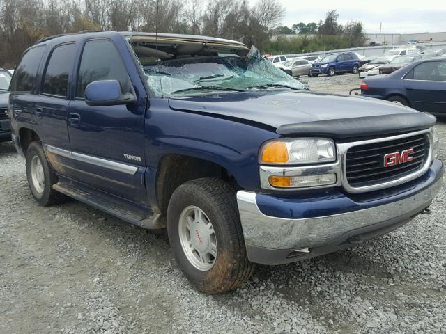 1GKEC13Z32R117538 - 2002 GMC YUKON BLUE photo 1