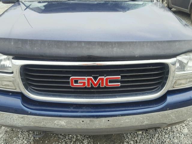 1GKEC13Z32R117538 - 2002 GMC YUKON BLUE photo 7