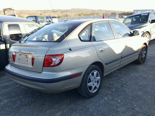 KMHDN56D16U182511 - 2006 HYUNDAI ELANTRA GL GOLD photo 4