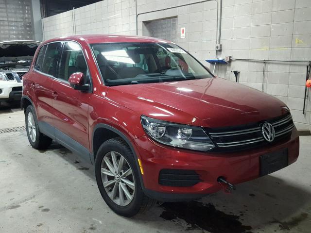 WVGAV3AX4EW102629 - 2014 VOLKSWAGEN TIGUAN S RED photo 1