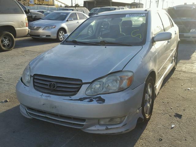 1NXBR32E73Z024992 - 2003 TOYOTA COROLLA SILVER photo 2