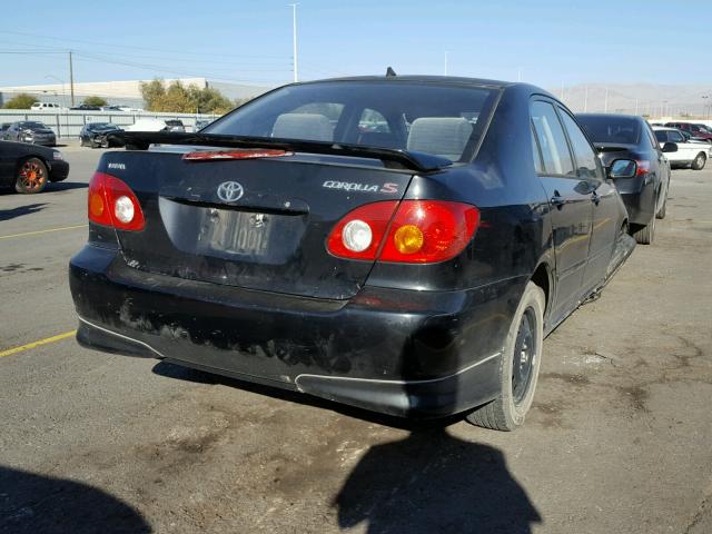 1NXBR32E23Z101784 - 2003 TOYOTA COROLLA CE BLACK photo 4