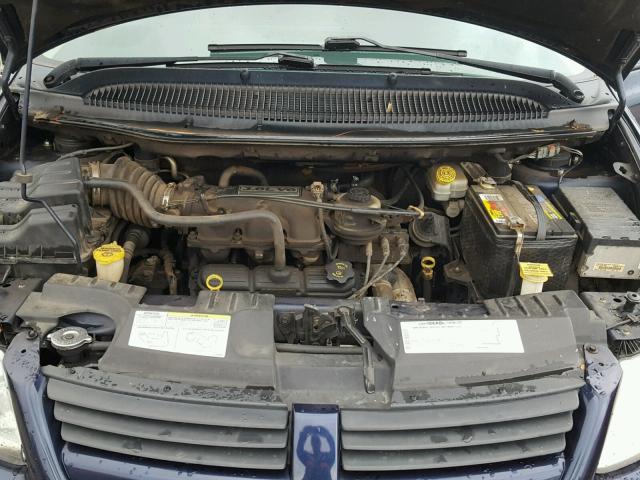 2D4GP44L55R225150 - 2005 DODGE GRAND CARA BLUE photo 7