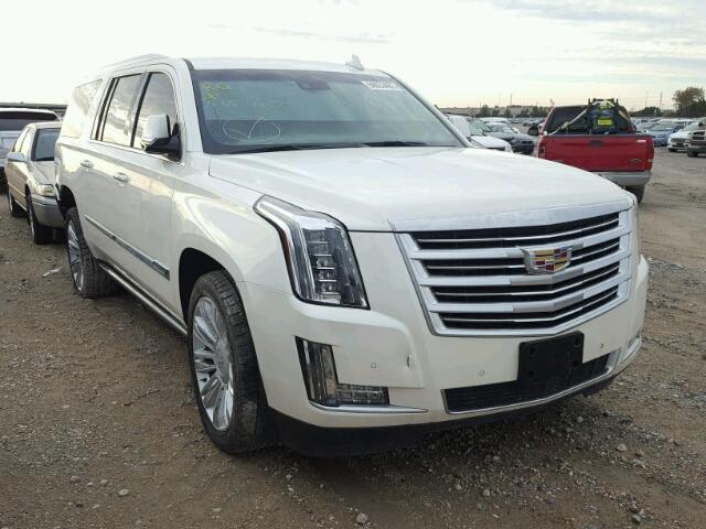 1GYS4UKJ4FR572231 - 2015 CADILLAC ESCALADE E WHITE photo 1