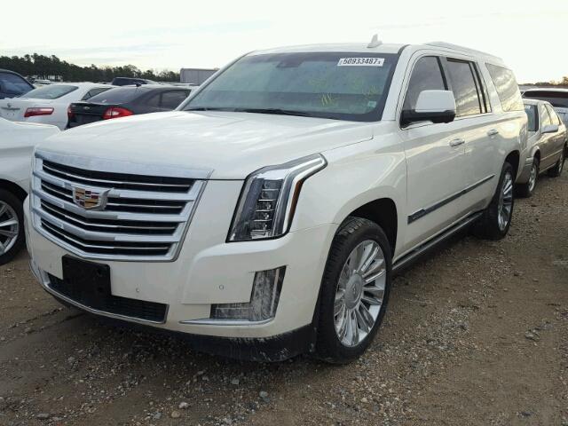 1GYS4UKJ4FR572231 - 2015 CADILLAC ESCALADE E WHITE photo 2