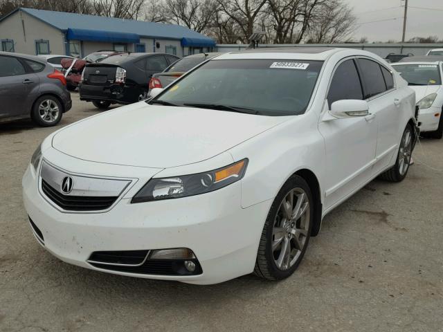 19UUA9F71CA000869 - 2012 ACURA TL WHITE photo 2