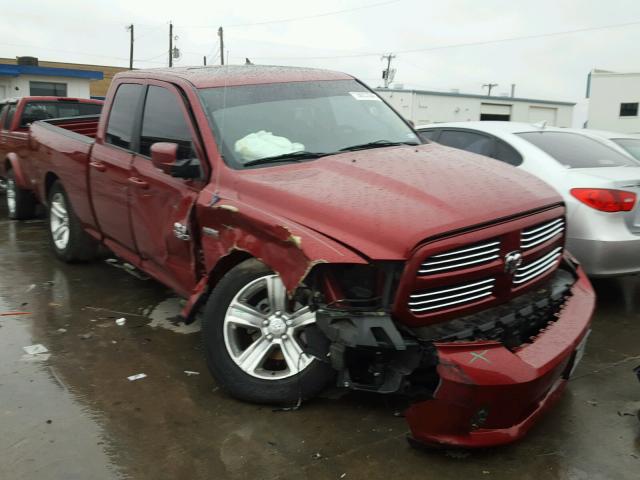 1C6RR6HT9DS523372 - 2013 RAM 1500 SPORT BURGUNDY photo 1