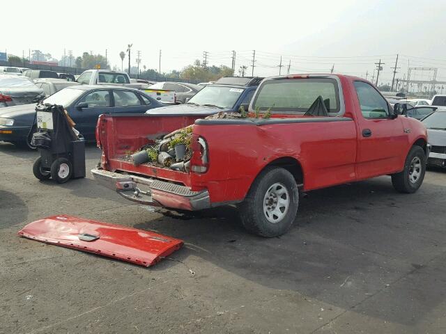 1FTEF2769VKB93707 - 1997 FORD F250 RED photo 4