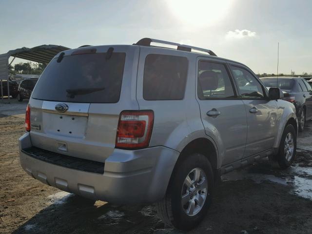 1FMCU0E77AKD09649 - 2010 FORD ESCAPE LIM SILVER photo 4