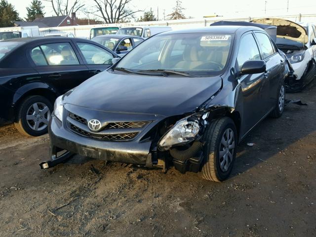 5YFBU4EE8BP001253 - 2011 TOYOTA COROLLA BA BLACK photo 2