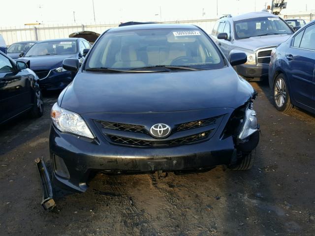 5YFBU4EE8BP001253 - 2011 TOYOTA COROLLA BA BLACK photo 9