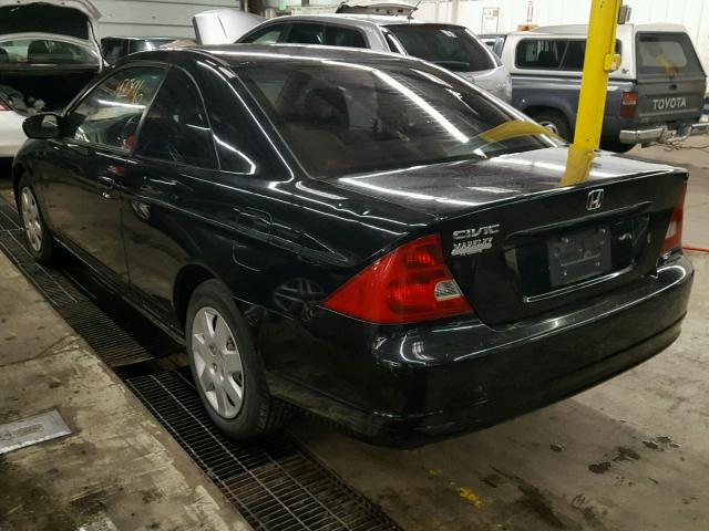 1HGEM21072L007793 - 2002 HONDA CIVIC EX შავი ფოტო 3