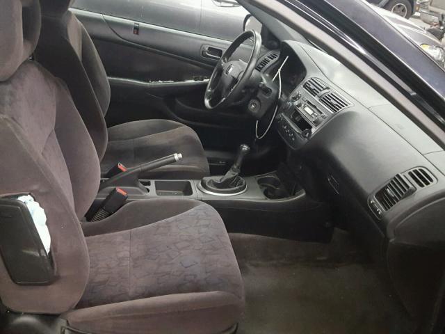 1HGEM21072L007793 - 2002 HONDA CIVIC EX შავი ფოტო 5