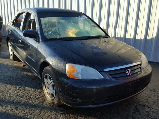 2HGES16612H524159 - 2002 HONDA CIVIC LX BLACK photo 1