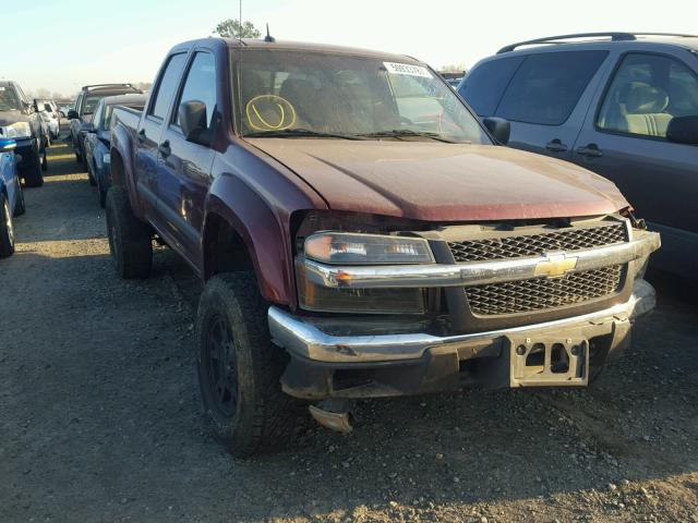 1GCDT43E688188561 - 2008 CHEVROLET COLORADO L MAROON photo 1