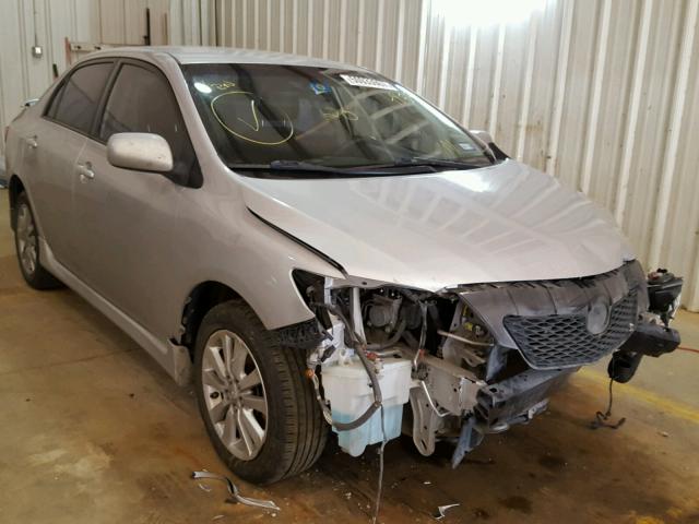 1NXBU4EE0AZ254855 - 2010 TOYOTA COROLLA BA SILVER photo 1