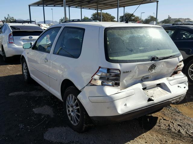 9BWBL61J654029468 - 2005 VOLKSWAGEN GOLF GL WHITE photo 3