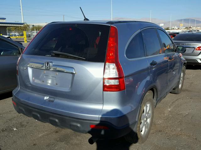 5J6RE48568L004980 - 2008 HONDA CR-V EX BLUE photo 4