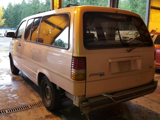 1FMDA41X6NZA18714 - 1992 FORD AEROSTAR TAN photo 3