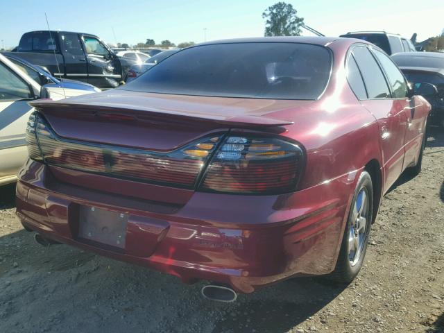 1G2HZ541334131823 - 2003 PONTIAC BONNEVILLE MAROON photo 4