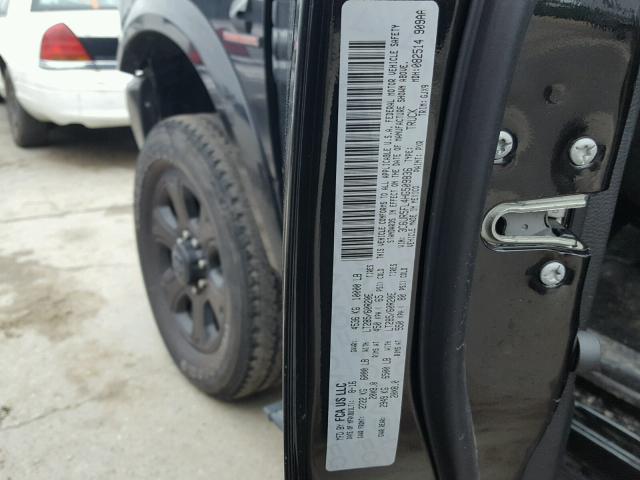 3C6UR5FL4HG509836 - 2017 RAM 2500 LARAM BLACK photo 10