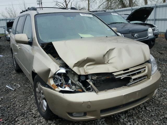 KNDMB233686194345 - 2008 KIA SEDONA EX GOLD photo 1