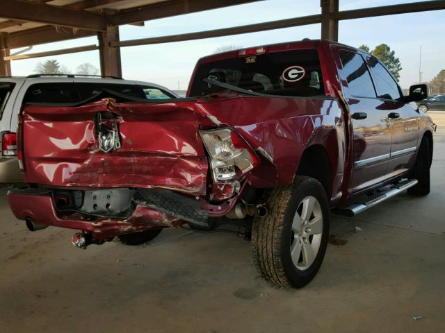 1C6RD6KT3CS141490 - 2012 DODGE RAM 1500 S BURGUNDY photo 4