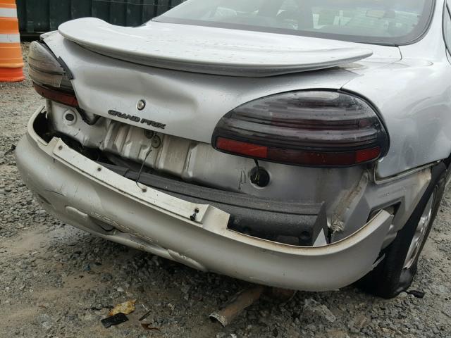 1G2WK52J23F164976 - 2003 PONTIAC GRAND PRIX SILVER photo 9