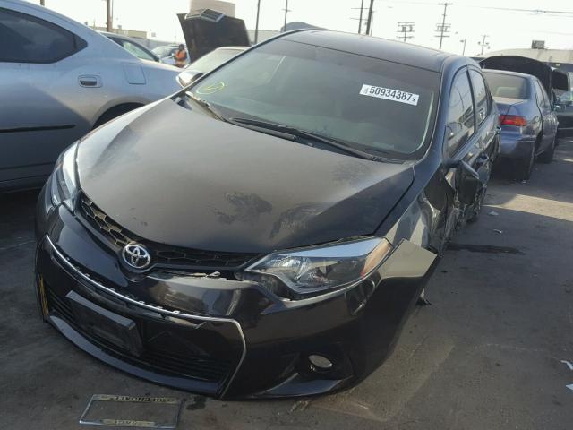 5YFBURHE2EP178247 - 2014 TOYOTA COROLLA L BLACK photo 2