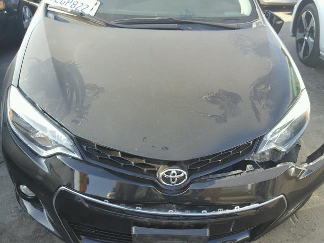 5YFBURHE2EP178247 - 2014 TOYOTA COROLLA L BLACK photo 7