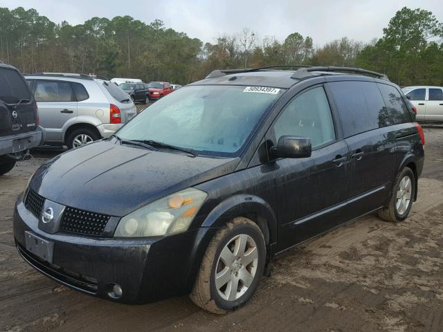 5N1BV28U36N121609 - 2006 NISSAN QUEST S BLACK photo 2