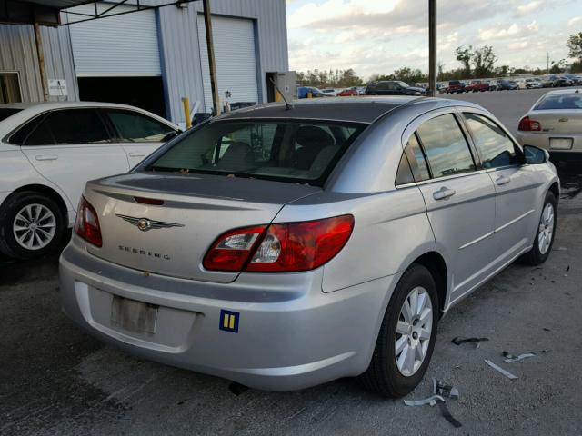 1C3LC46K87N551119 - 2007 CHRYSLER SEBRING SILVER photo 4