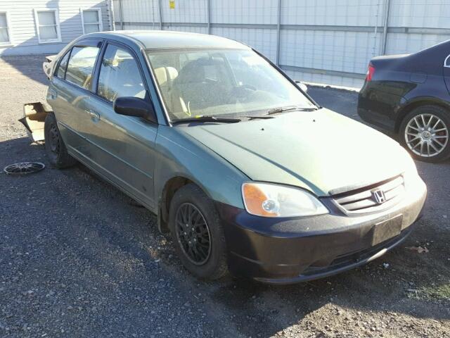 2HGES15563H516651 - 2003 HONDA CIVIC LX GREEN photo 1