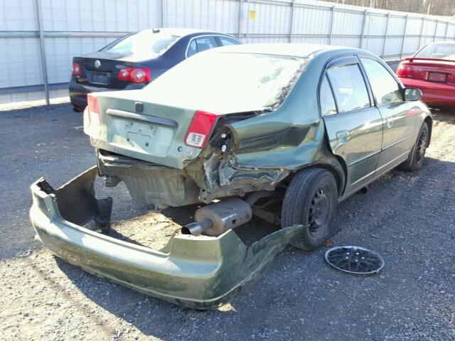 2HGES15563H516651 - 2003 HONDA CIVIC LX GREEN photo 4