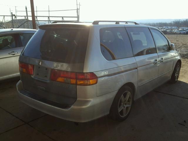 5FNRL18072B046714 - 2002 HONDA ODYSSEY EX SILVER photo 4