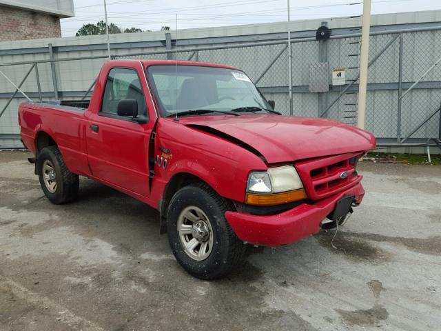 1FTYR10C6YPC12526 - 2000 FORD RANGER RED photo 1