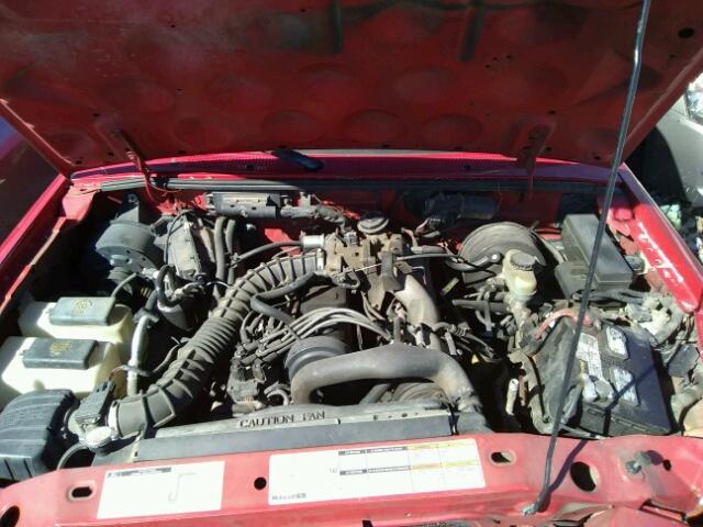 1FTYR10C6YPC12526 - 2000 FORD RANGER RED photo 7