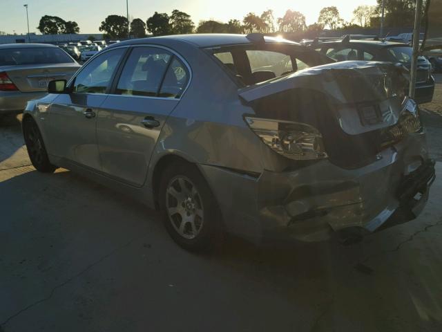 WBANA53554B848793 - 2004 BMW 525 I CHARCOAL photo 3