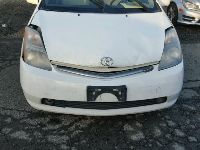 JTDKB20UX97852670 - 2009 TOYOTA PRIUS WHITE photo 9