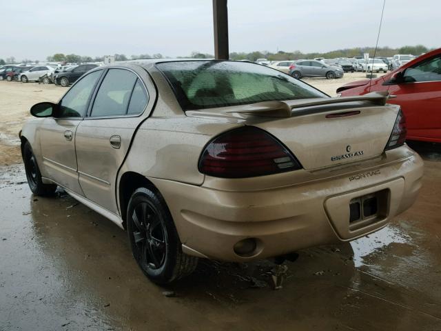 1G2NE52E95M175333 - 2005 PONTIAC GRAND AM S 金色 照片 3