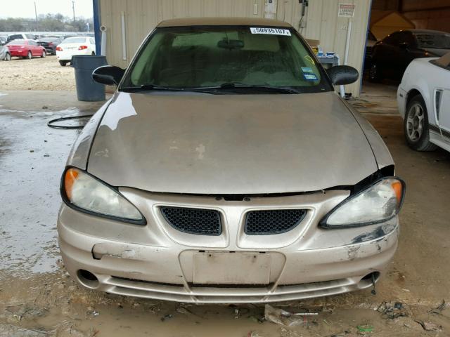 1G2NE52E95M175333 - 2005 PONTIAC GRAND AM S GOLD photo 9