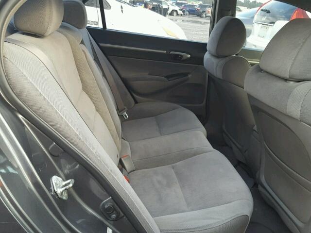1HGFA16849L017505 - 2009 HONDA CIVIC EX CHARCOAL photo 6