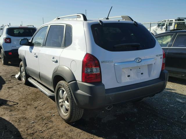 KM8JN12D08U899633 - 2008 HYUNDAI TUCSON SE WHITE photo 3