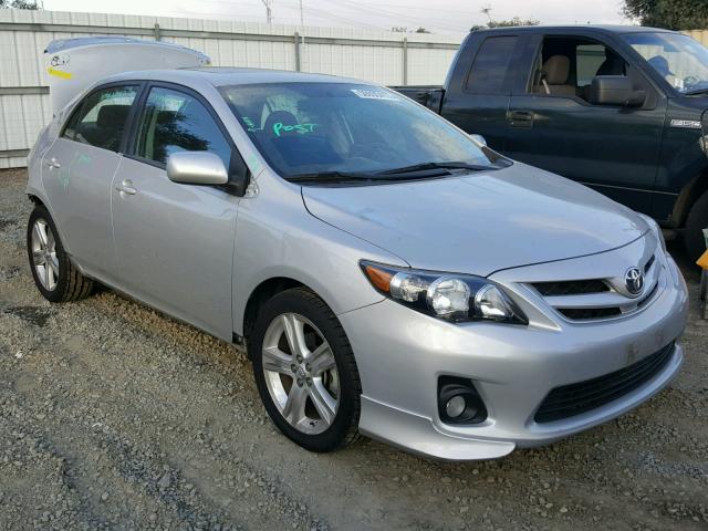 5YFBU4EE1DP115811 - 2013 TOYOTA COROLLA BA SILVER photo 1