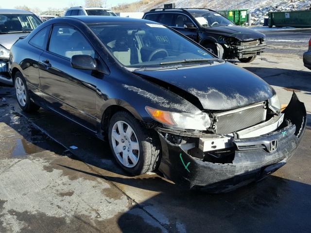 2HGFG11608H512218 - 2008 HONDA CIVIC LX BLACK photo 1