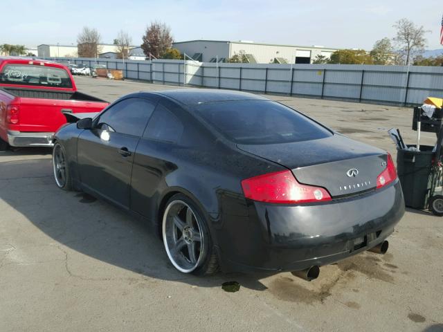 JNKCV54E14M816309 - 2004 INFINITI G35 BLACK photo 3