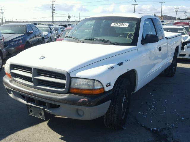 1B7GL22X5WS617872 - 1998 DODGE DAKOTA WHITE photo 2