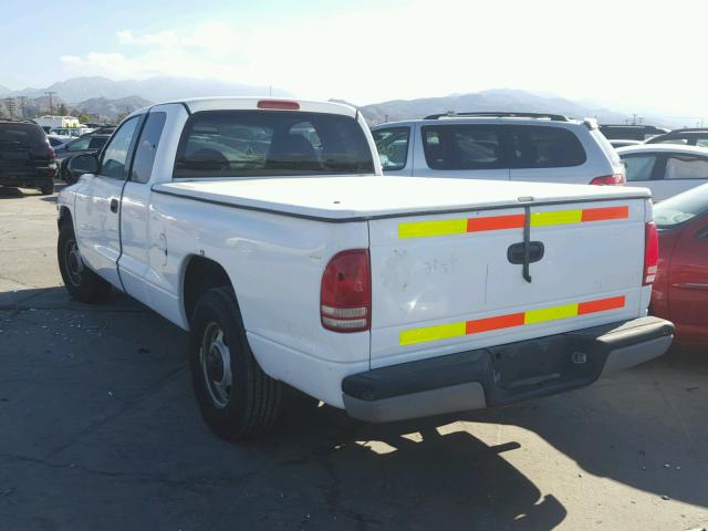 1B7GL22X5WS617872 - 1998 DODGE DAKOTA WHITE photo 3