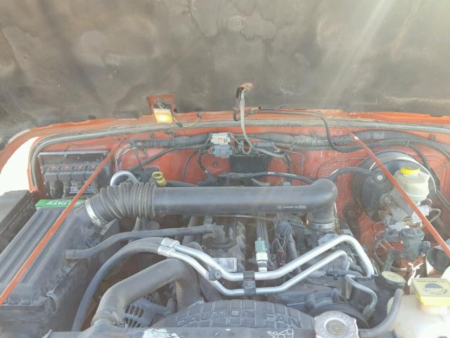 1J4FA44S25P343167 - 2005 JEEP WRANGLER / ORANGE photo 7